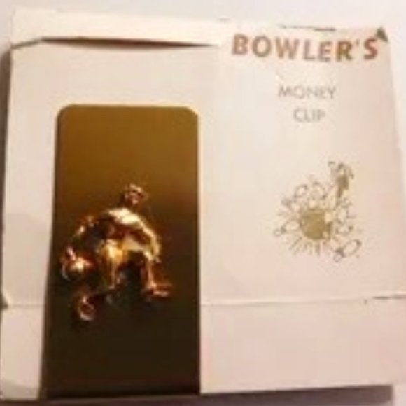 Vintage Bowler's Money Clip - Picture 1 of 4